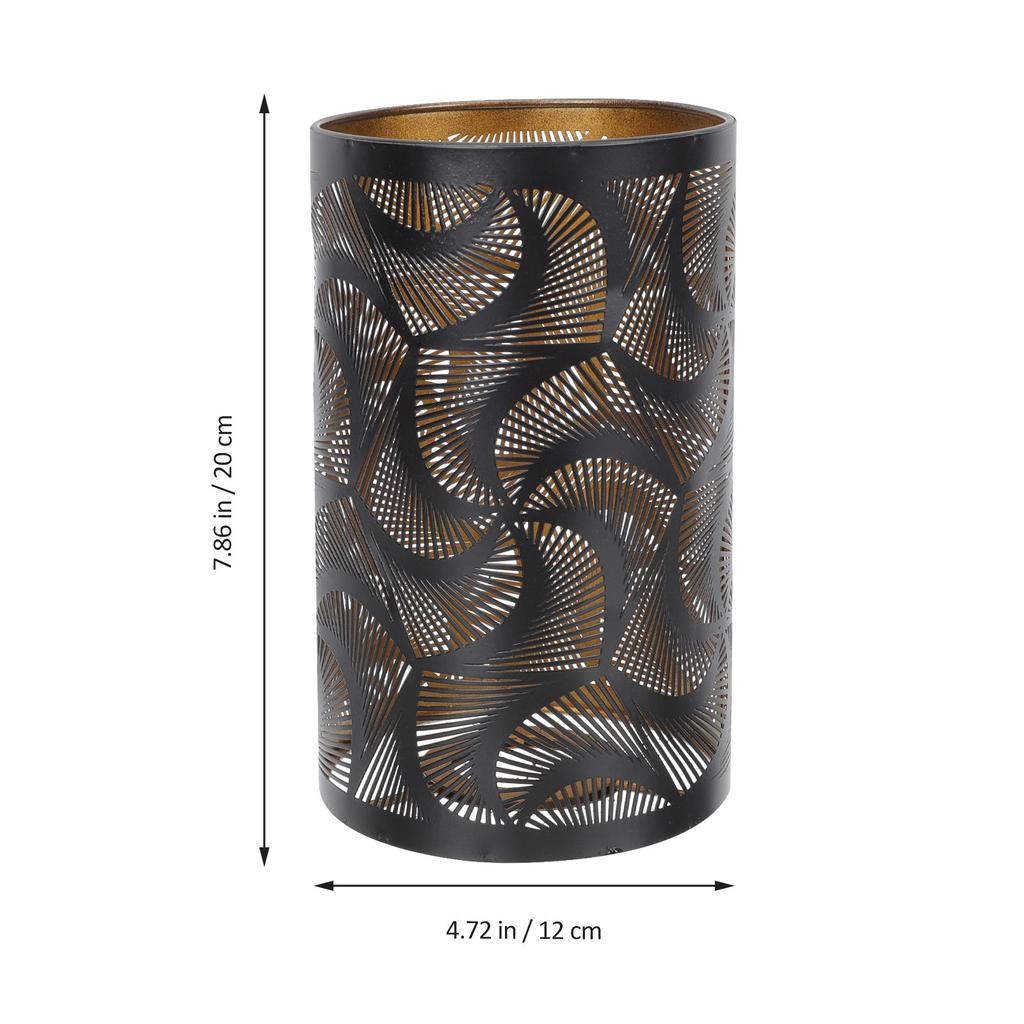 Hollow Carved Iron Lamp Shade Light Cover For Tabletop Bedside Decorative Lamp Living Room Bedroom Lighting Fixture