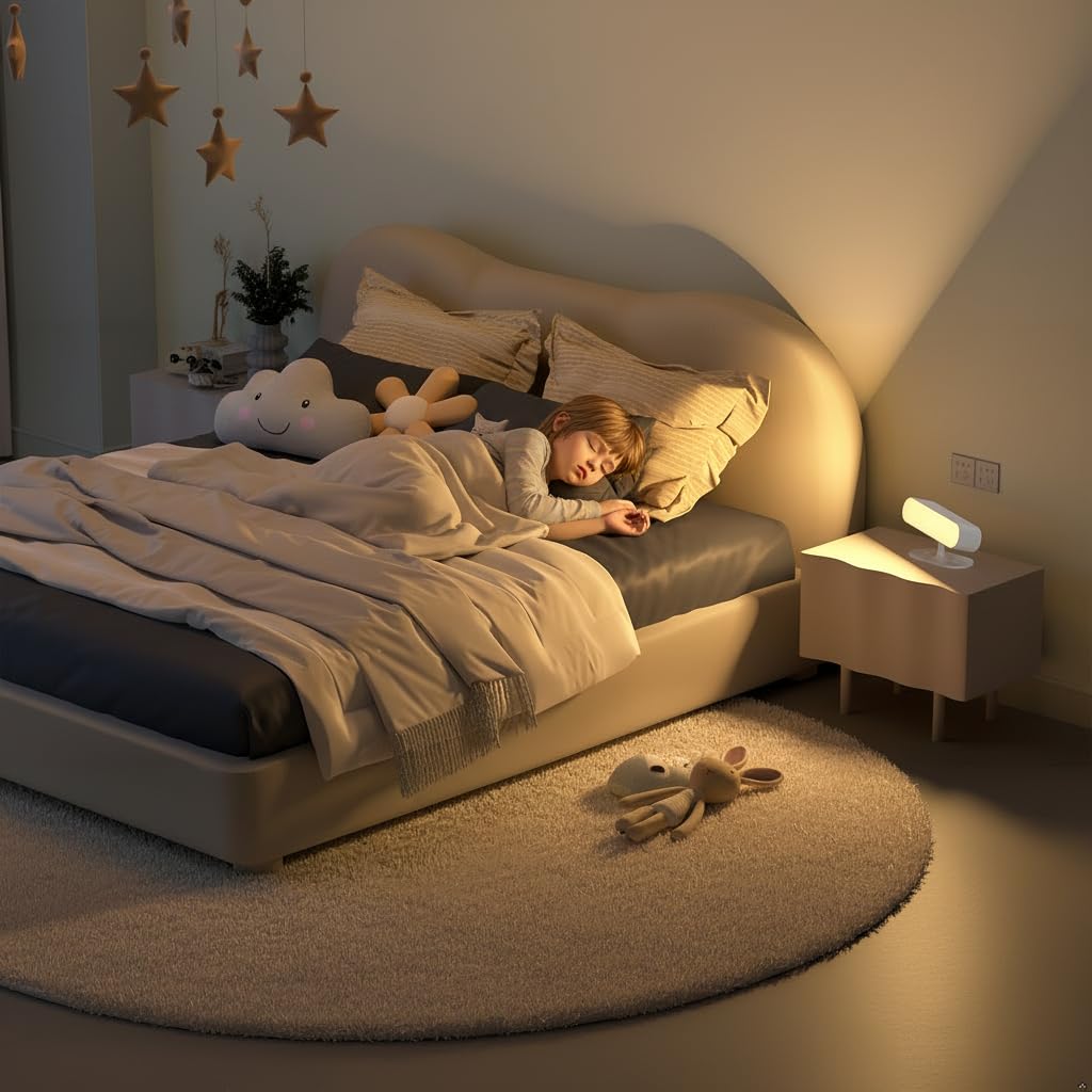 Hensam LED Wall Lights, Set of 2, Rechargeable, 5000mAh, Dimmable, Color Temperature Adjustable, No Installation Required, Stylish Wall-Mounted LED Li