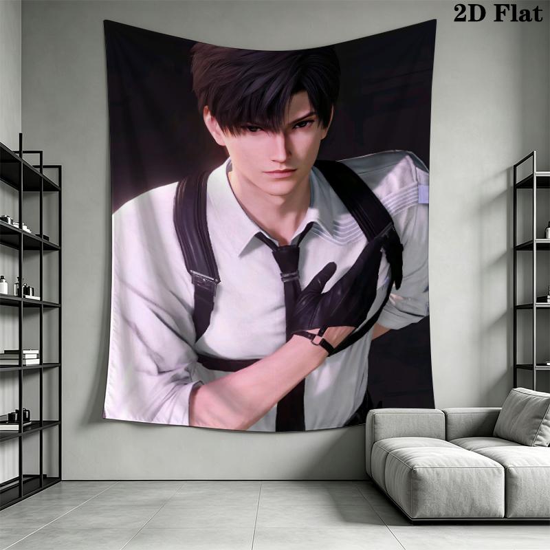 Zayne Wall Tapestry Aesthetic Wall Hanging Printed Fabric Blanket Decorative Tapestries for Bedroom Living Room Home Decor