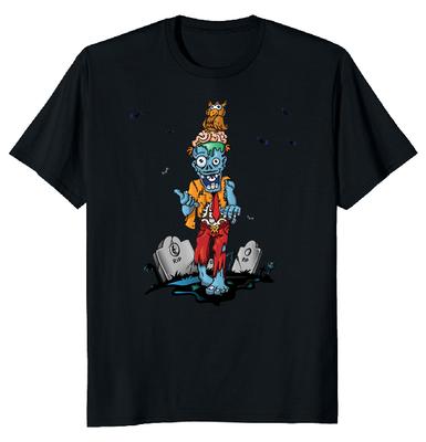 Zombies Love Brains Halloween Unisex T-shirt