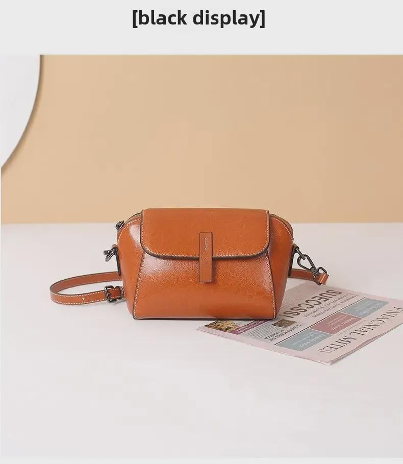 „2024 Modne małe torby na ramię i listonoszki ze skóry naturalnej dla kobiet”