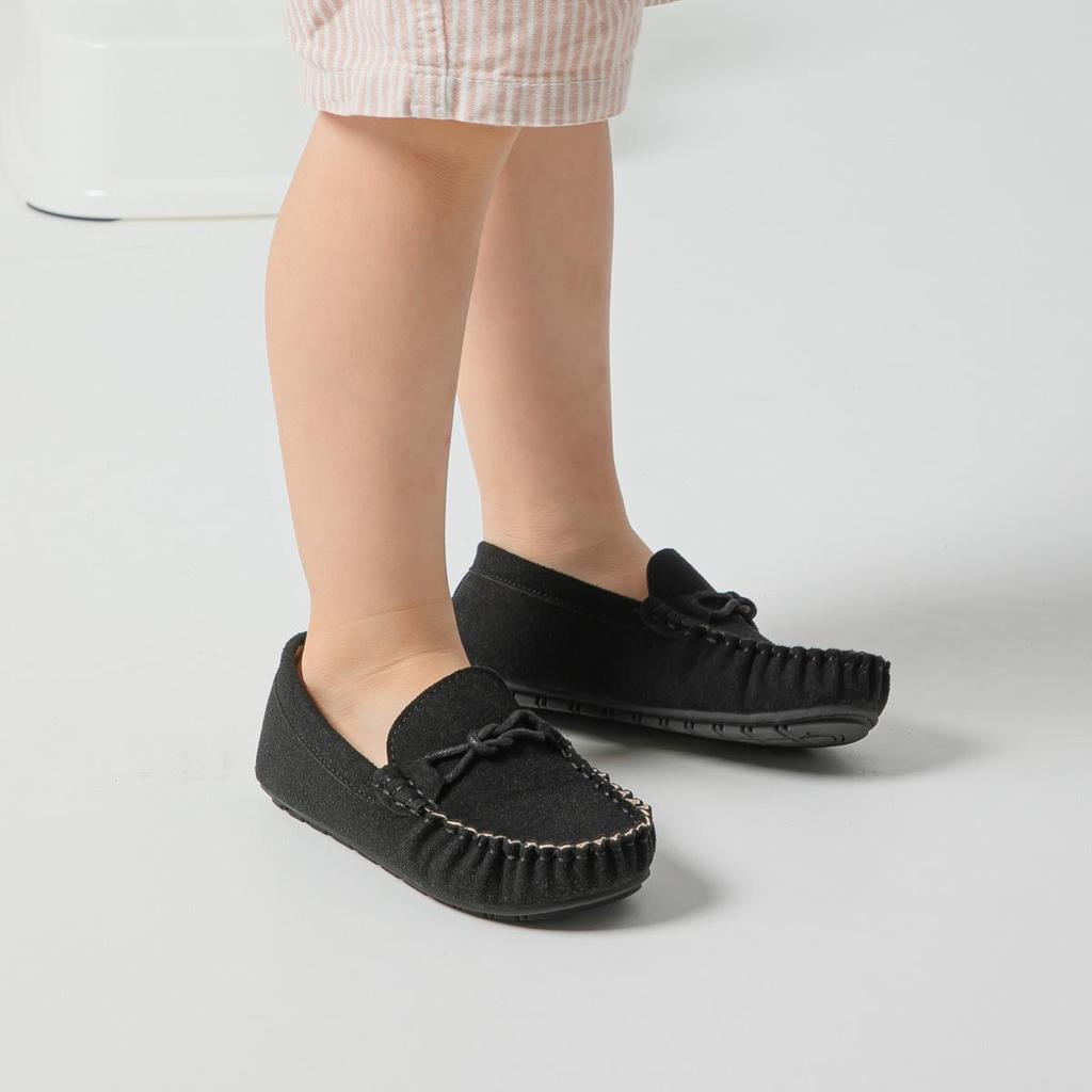 2025 Spring Kids' Suede Slip-on Loafers - Casual Style