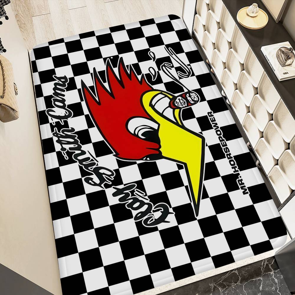 Mr H-Horsepower Clay Smith Floor Mat Rectangle Anti-slip Home Soft Badmat Front Door Indoor Outdoor Mat Hotel Decor Mat