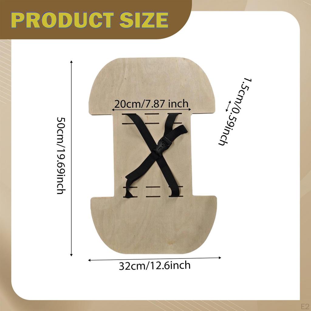 with Wooden Seat, Easy to Install, Footrest Extension for Outdoor Travel Accessories.