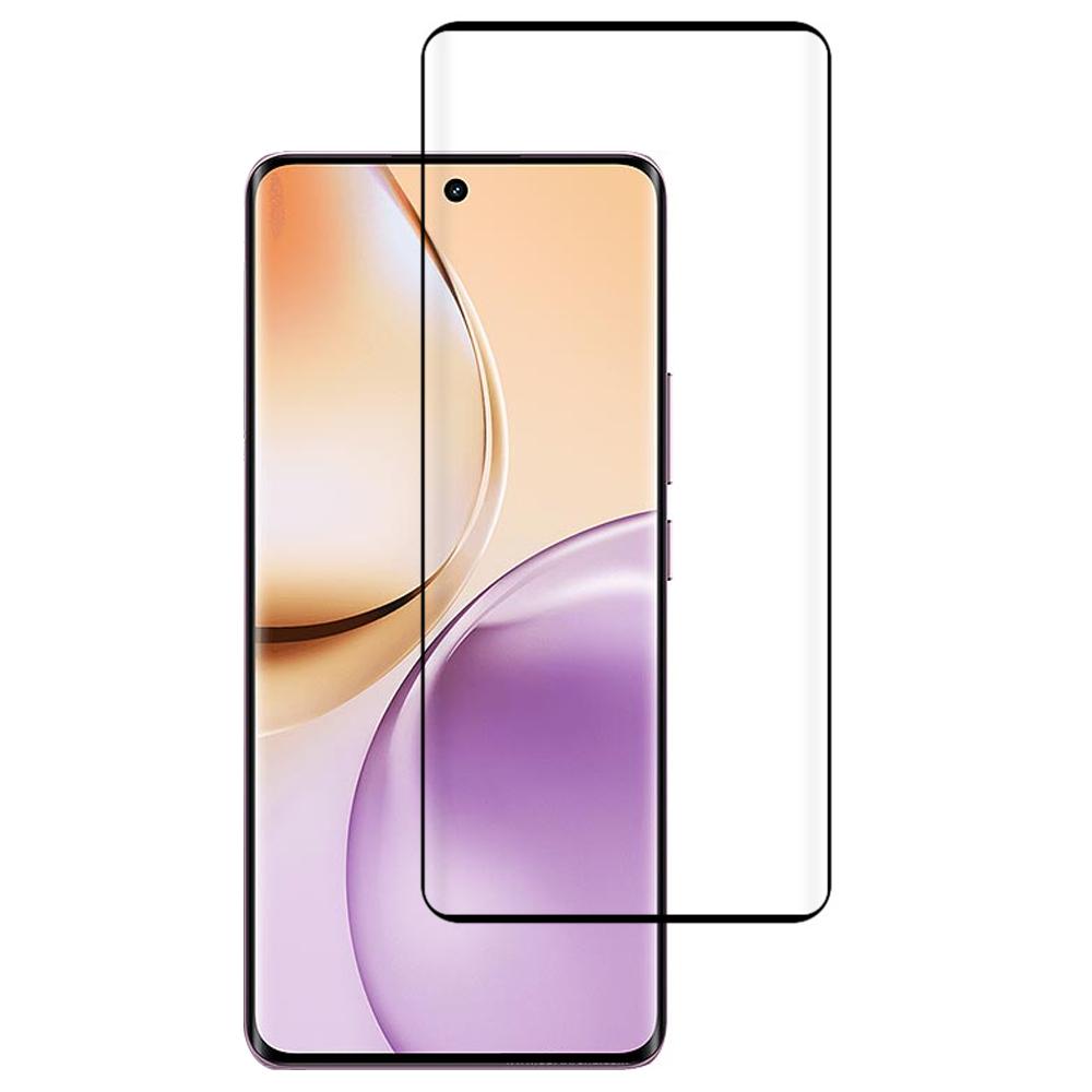 

For Realme 14 Pro+ 5G/P3 Pro 5G Screen Protector Silk Printing Full Cover Full Glue Curved Tempered Glass Film Type A