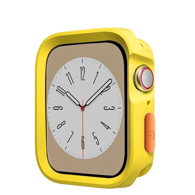 Capa para Caixa de Apple Watch 49mm 44mm 40mm 45mm 41mm Protetor Anti-Queda Capa Macia de TPU Acessórios iWatch Ultra 2 SE 9 8 7 6 5 4