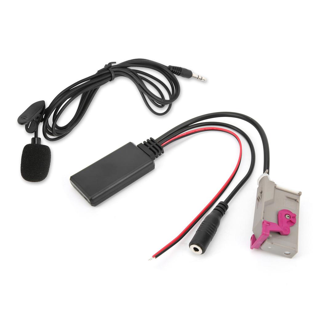 Bluetooth 5.0 AUX Cable Adapter with Microphone Replacement for A3 A4 A6 A8 TT R8 RNS E Headunit
