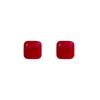 Ankola Red Geometric Earrings: Trendy, High-End Autumn/Winter Style for Women
