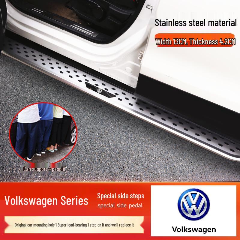 Volkswagen Touareg, Tiguan L/X, Tayron/X Side Step Boards & Welcome Pedals