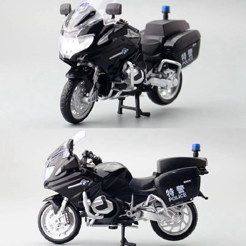 Special Alloy Simulation Police Motorcycle Model Toy For Play And Display