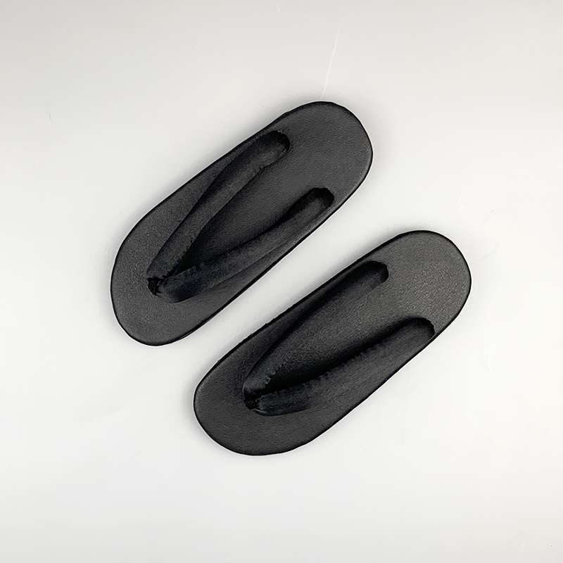 Japanese men's flat substitute clogs round head pinch feet men's clogs women's flip-flops cool slippers flat heel soft bottom sandals