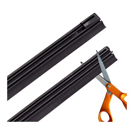 Wiper Replacement Rubber Cuttable 550mm Silicone Rubber Wiper Compatible Refill Car Wiper Rubber Replacement Strong Water Repellent Rubber Strips 2
