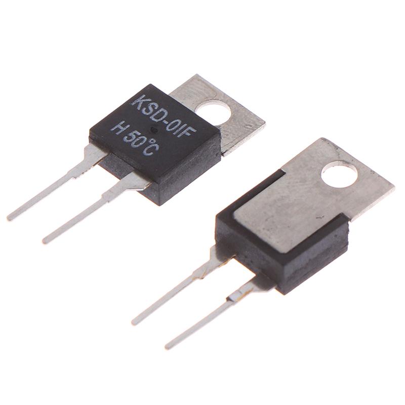 2 Adet Normalde Açık Termal Anahtar Sıcaklık Sensörü Termostatı Ksd-01F 50 Derece