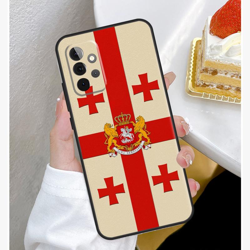 

Georgia Flag Case For Samsung Galaxy A54 A34 A14 A15 A35 A55 A52 A32 A12 A51 A71 A33 A23 A13 A53 Coque Samsung A52