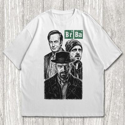 Breaking Bad Tv Series Retro Graphic T-Shirt, Walter White, Jesse Pinkman, Heisenberg, Gift for Movie Lovers