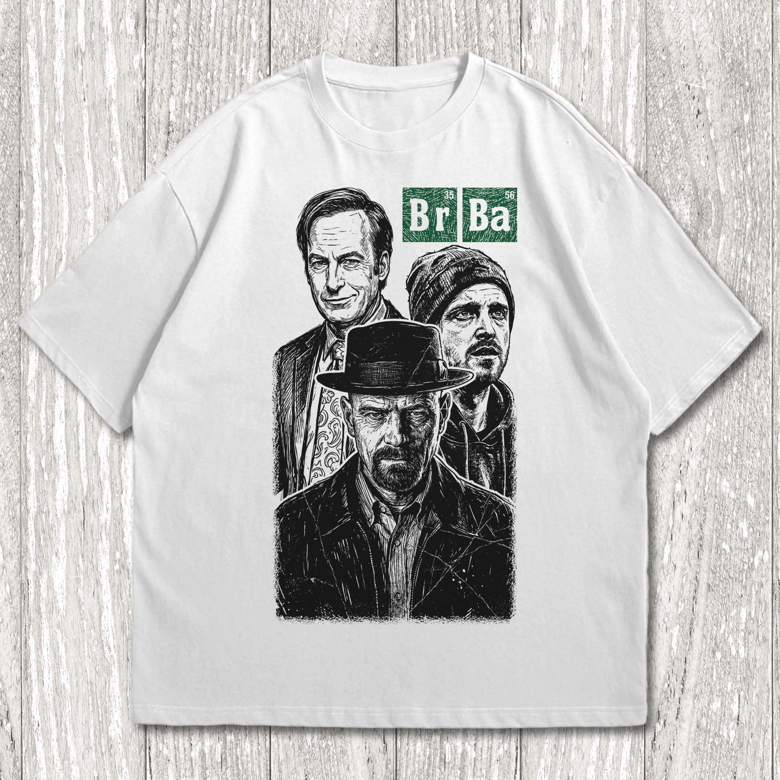 Breaking Bad Tv Series Retro Graphic T-Shirt, Walter White, Jesse Pinkman, Heisenberg, Gift for Movie Lovers 2XL
