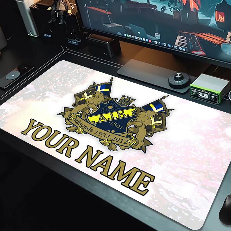 Custom Name AIK Mouse Pad Large Gaming Table Cushion Non-slip Laptop Tablet Big Mousepad XXL Mat Mini PC Playmat With Lock edge_XIA