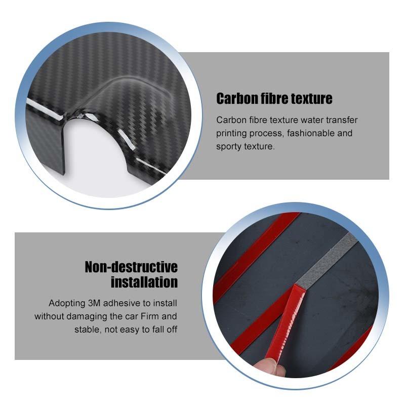 Car Coolant Pot Cover Decoration Stickers Fit For Dodge Charger 2011 Up,  For Dodge Challenger  For 300C 2011 Up ABS Interior Accessories