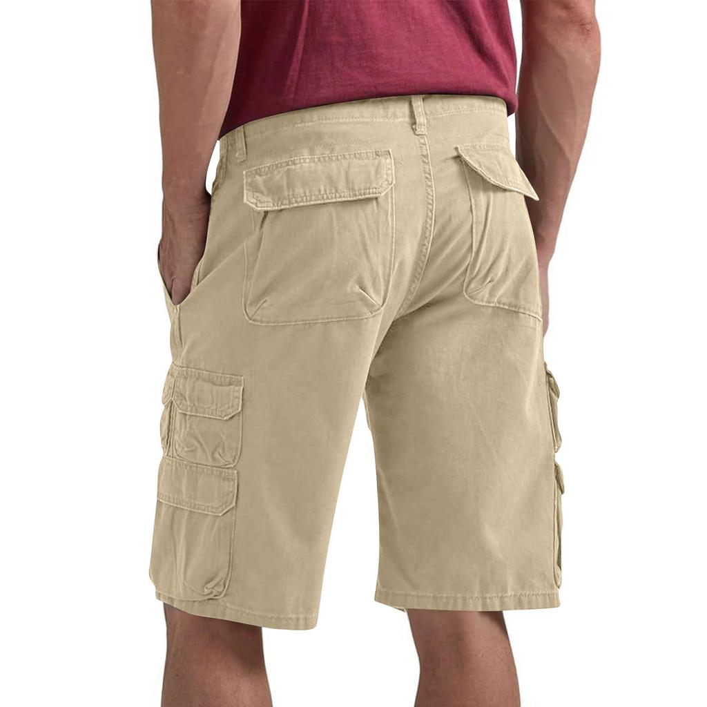 Herren Cargo-Shorts mit großen Taschen Klassische Passform Mehrere Taschen Utility-Shorts Entspannte Passform Freizeit-Shorts für Herren