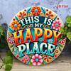 Vibrant Floral Tin Sign Metal Wall Art Decoration for Home Office