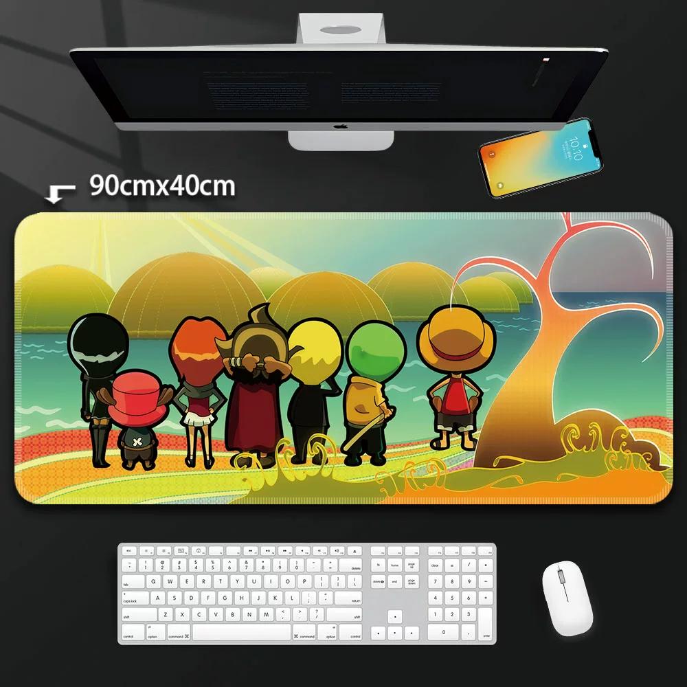 One Piece Leather Mouse Pad Oversized Peripherals Two-dimensional Anime  Monkey D. Luffy Roronoa Zoro  Boys Computer E-sports Game Keyboard Table Mat