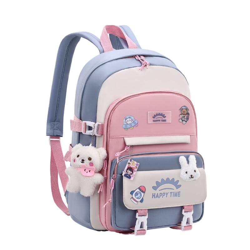 Laptop Backpacks School Bag College Backpack Travel Daypack Large Bookbags with Pins and Pendant for Teens Girls Women