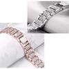 Compatible with Apple Watch 9/8/7: Luxury Women's Three-Bead Full Diamond Metal Strap