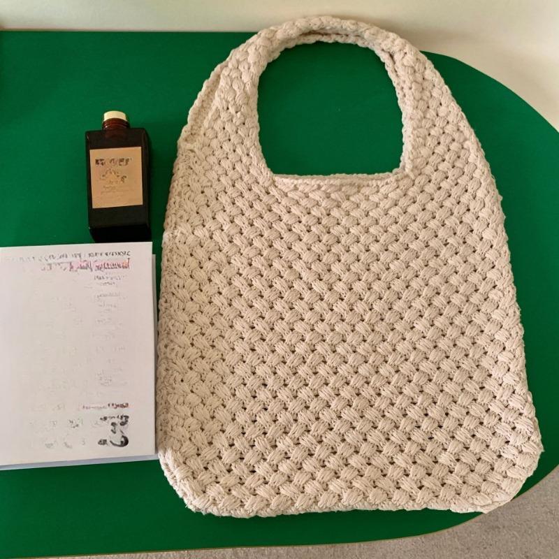 Knit Bag Hand-woven Bag Vintage Tote Bag Shoulder Bag Women's Tote Shopping Bag