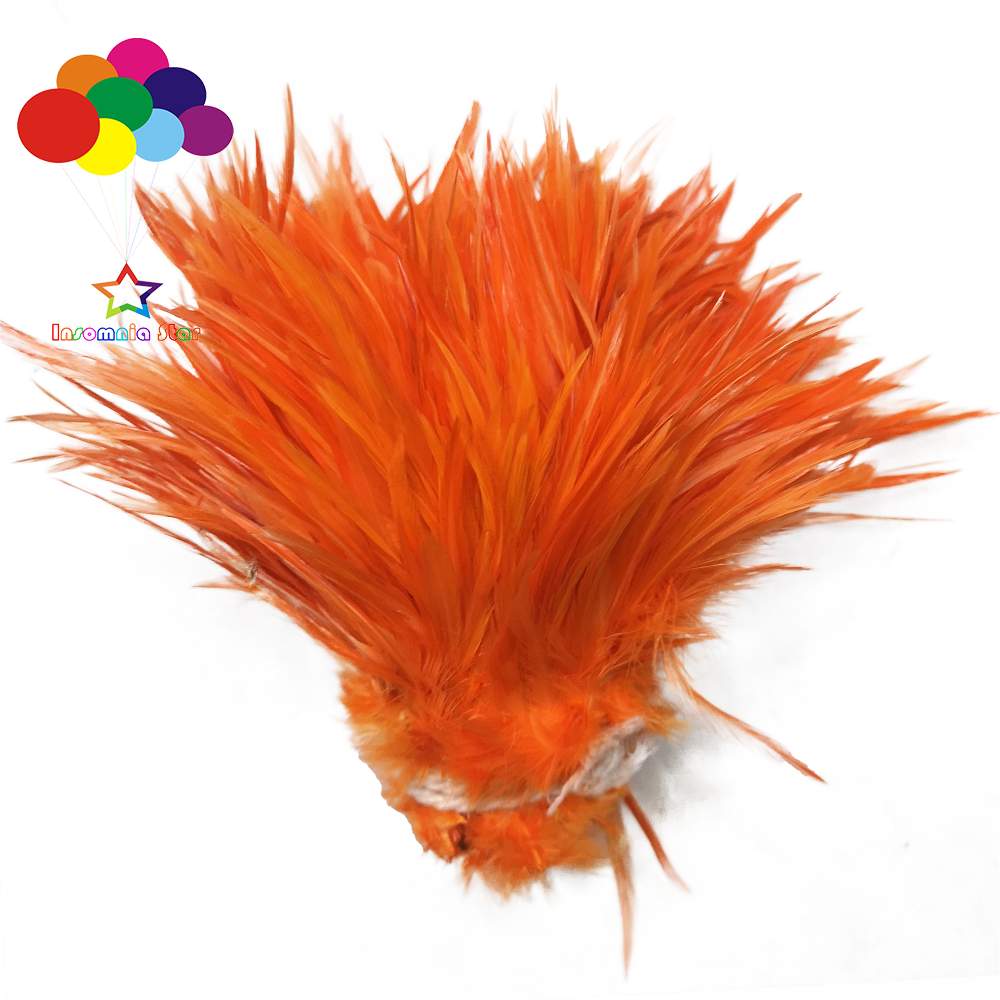 Whole 900PCS Fade Rooster Feathers Dyeing 5-6" Hackle 12-15 Cm Strung DIY Chicken Plume Jewelry Costume Hat Party Mask
