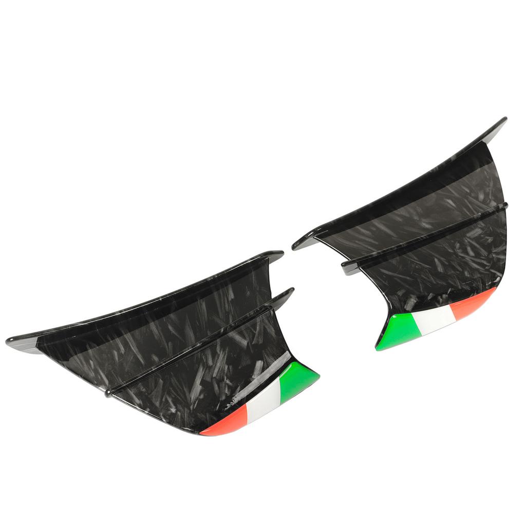 2PCs Motorcycle Wing Side Spoiler Fairings Winglets Fit for NINJA 400 250 Z900 Z1000 Bright Marble