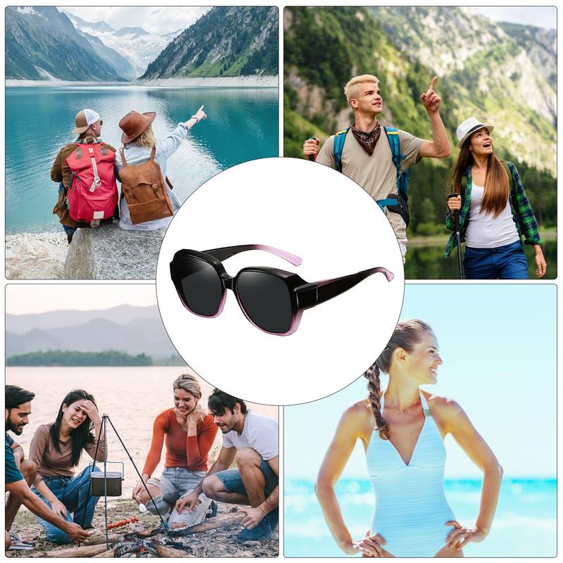 Square Shades Polarized Fit Over Glasses Sunglasses Driving Sun Glasses Leisure Cycling Eyewear UV Protection for Men Women