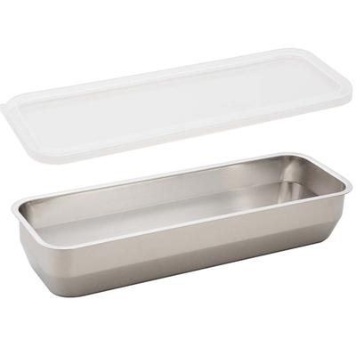 Ernest Stainless Steel Bat with Lid Slim,A77674