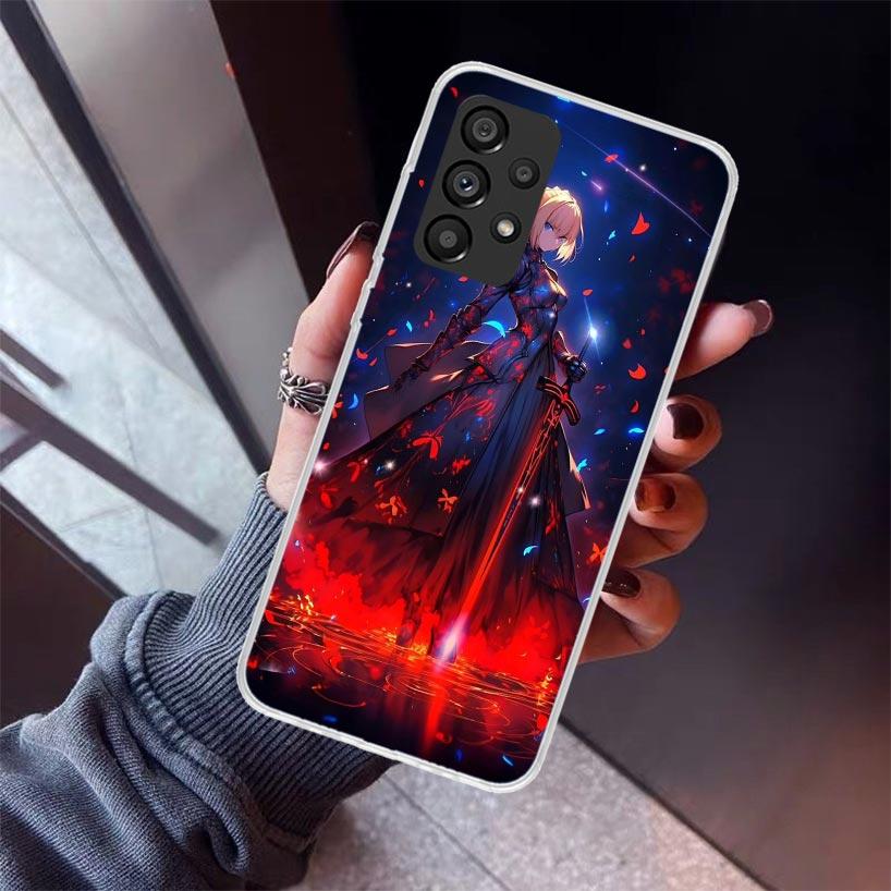 Fate Zero Stay Night Saber Phone Case For Samsung Galaxy A17 A57 A37 A16 A26 A36 A56 A15 A25 A35 A55 A14 A13 A54 A53 A34 A24 A33