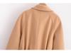 2024 Autumn Women's European & American Style Belted Long Coat