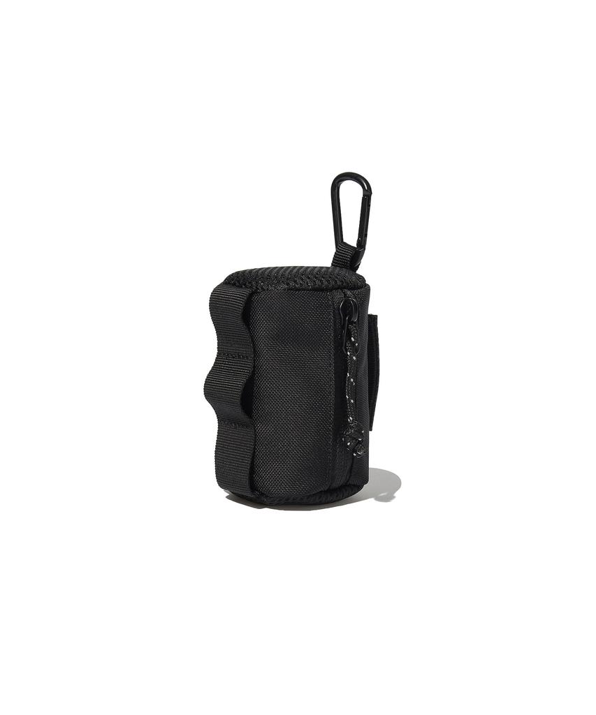 Covernat Arch Logo Webbing Cylinder Pouch Keyring Black