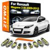 ZITWO Für Renault Megane 3 III MK3 Schrägheck Kombi Grandtour Coupe 2009-2015 LED-Birne Innenraum Kartenleuchte Deckenleuchte Leseleuchte Türlicht Kit