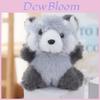 Small Raccoon Plush Toy Car Seat Decor With Pp Cotton Filling For Kids And Gifts