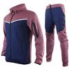 Men's Colorblock Zipper Sweatshirt Hoodie Men's Sports Large Size Casual Sweatshirt And Trousers Set