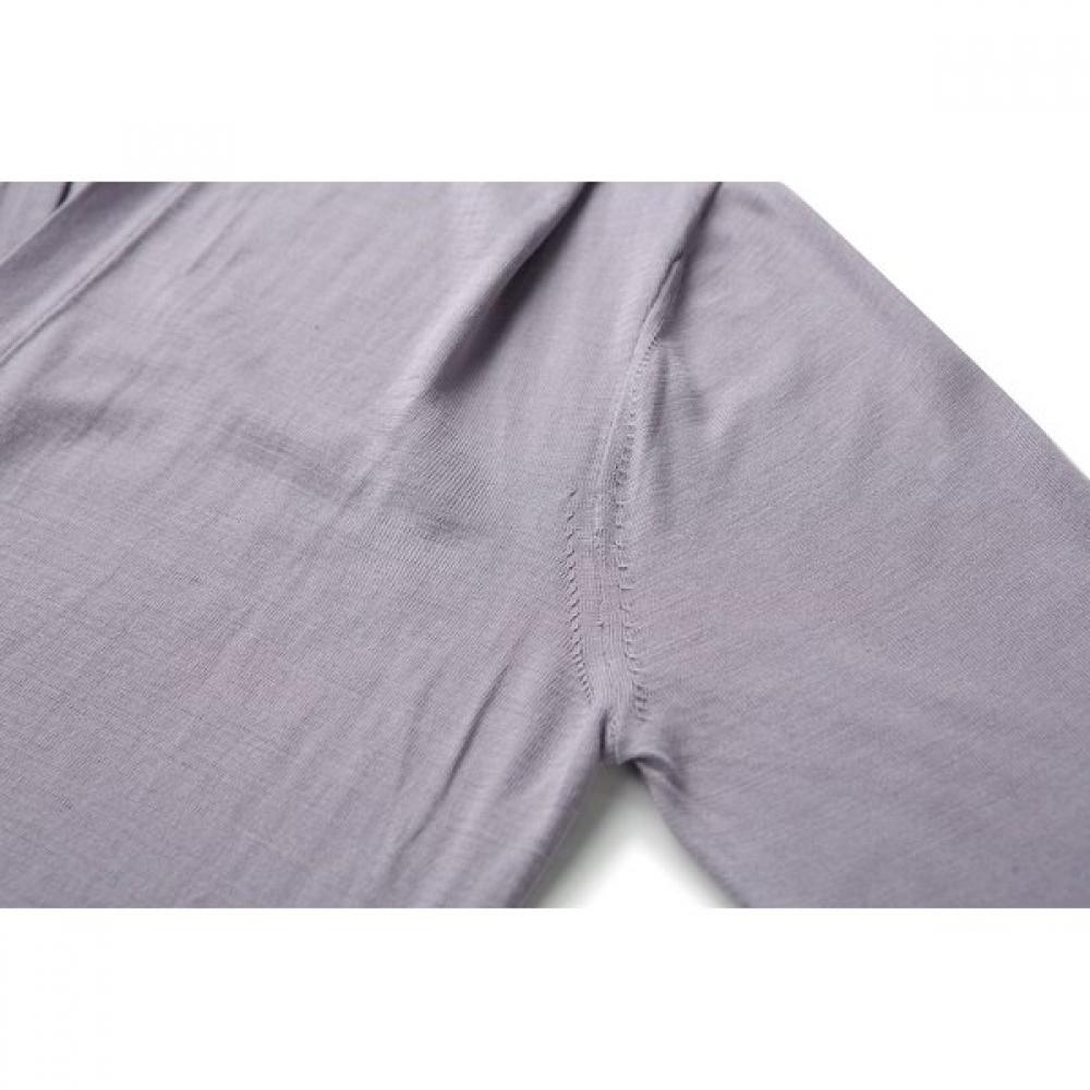 FURINA Silk Cotton V Neck Button Cardigan