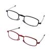Resin Black Frame Women's Reading Glasses Folding Reading Glasses With Storage Bag Key Chain