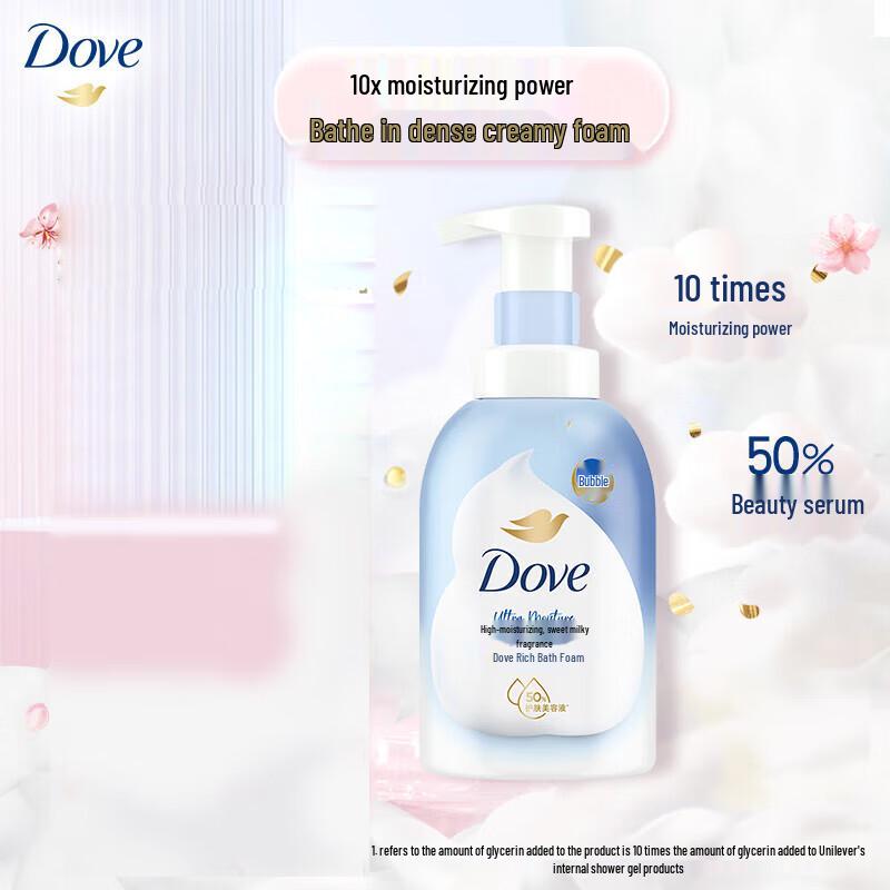 Dove Sweet Milk Fragrance Foaming Shower Gel 400ml