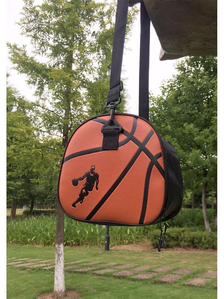 Spot PU Basketball & Soccer Ball Oxford Cloth Crossbody Storage Bag for Outdoor Training