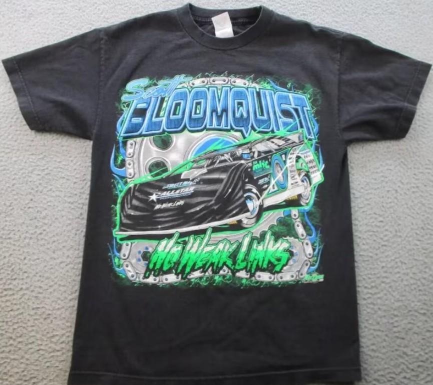 Vintage 90s Scott Bloomquist Racing T-Shirt Unisex T-Shirt M