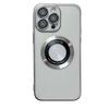 Magnifying Glass Electroplated Magnetic Lens Film Mobile Phone Case for IPhone16Plus for Apple 15ProMax14/13
