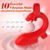 Finger Vibrator Rose Adult Toy, Tongue Licking Vibrator Clitoris G-spot Stimulation, Equipped with 10 Vibration Modes, Nipple Toy Couple Adult Toy