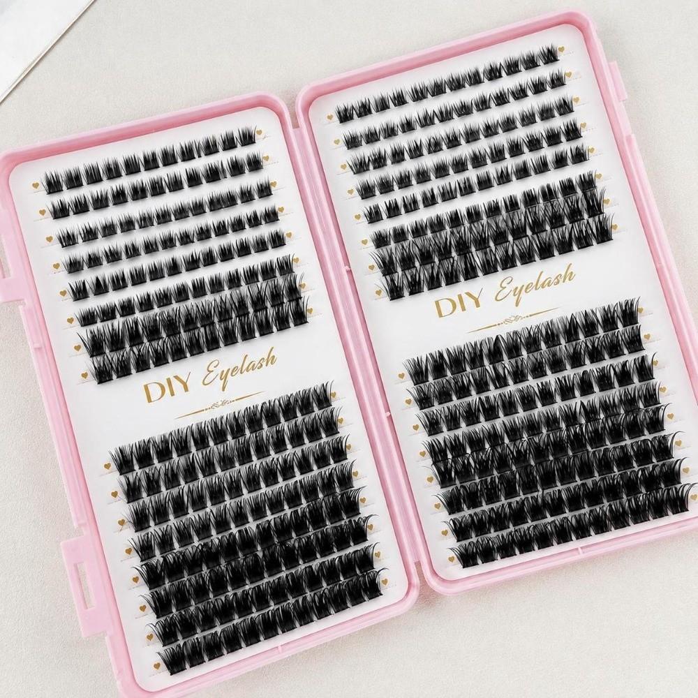 Curly and Thick Fluffy Volume Lashes Enlarge Eyes Anime Eyelash Clusters  For Beginners