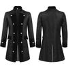 2025 Men's Solid Color Jacquard Costume Jacket - Spanish Medieval Style, Perfect for Spring and Autumn Performances