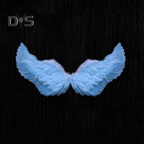 Kids Angel Wings Girls Princess Costume Adjustable Feather Fairy Wings Cosplay Stage Performance Prop for Halloween Parties
