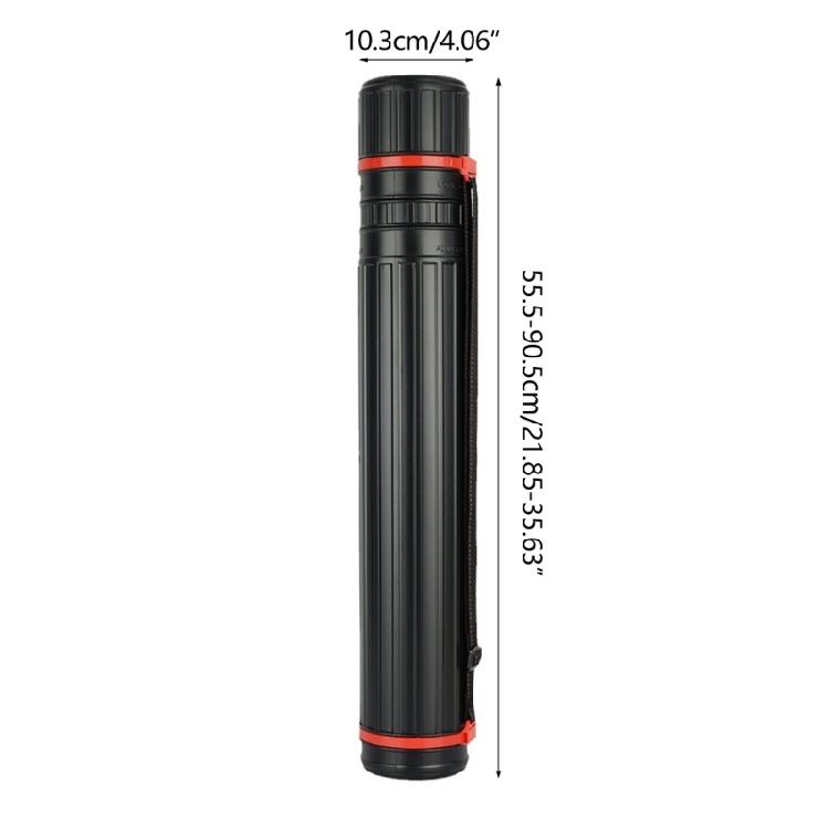 Extendable Art Poster Document Carrying Transport Tube with Carrying Strap