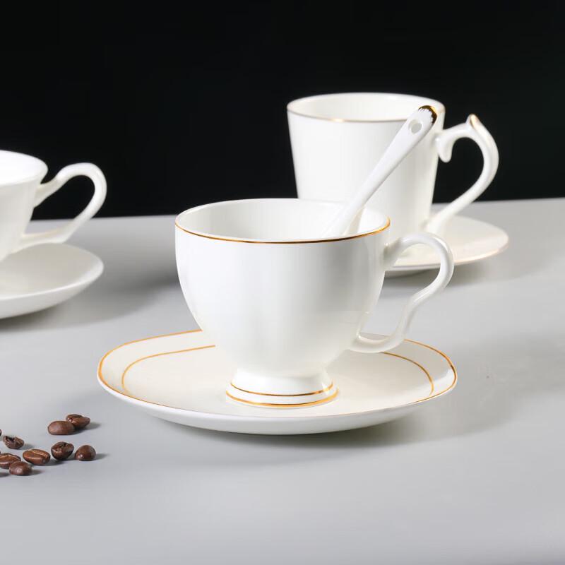 Bone China Coffee Cup and Saucer Set